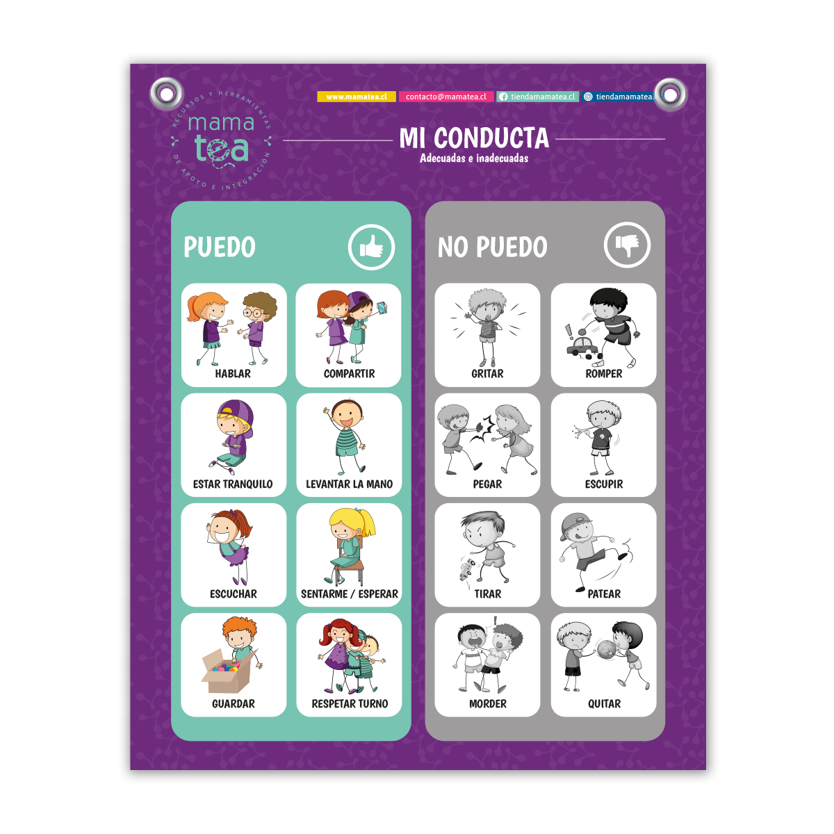 Pendón Mi conducta Adecuada / Inadecuada