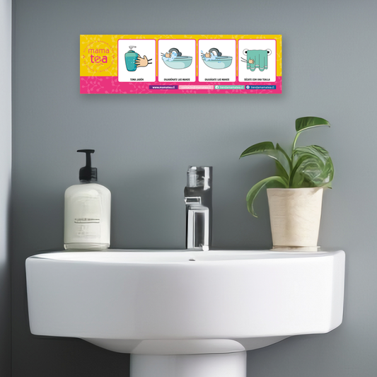 Pack de 2 Vinilos Adhesivos Secuencia Conductas Higiene