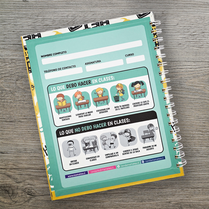 Cuaderno Universitario Bordes Gruesos Espiral Doble 100 Hojas